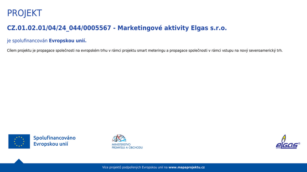 Projekt Marketingové Aktivity ELGAS